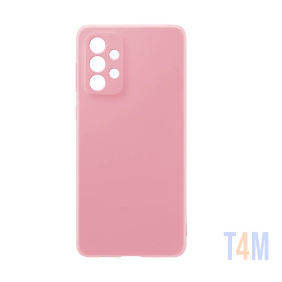 Capa de Silicone para Samsung Galaxy A73 5G Rosa